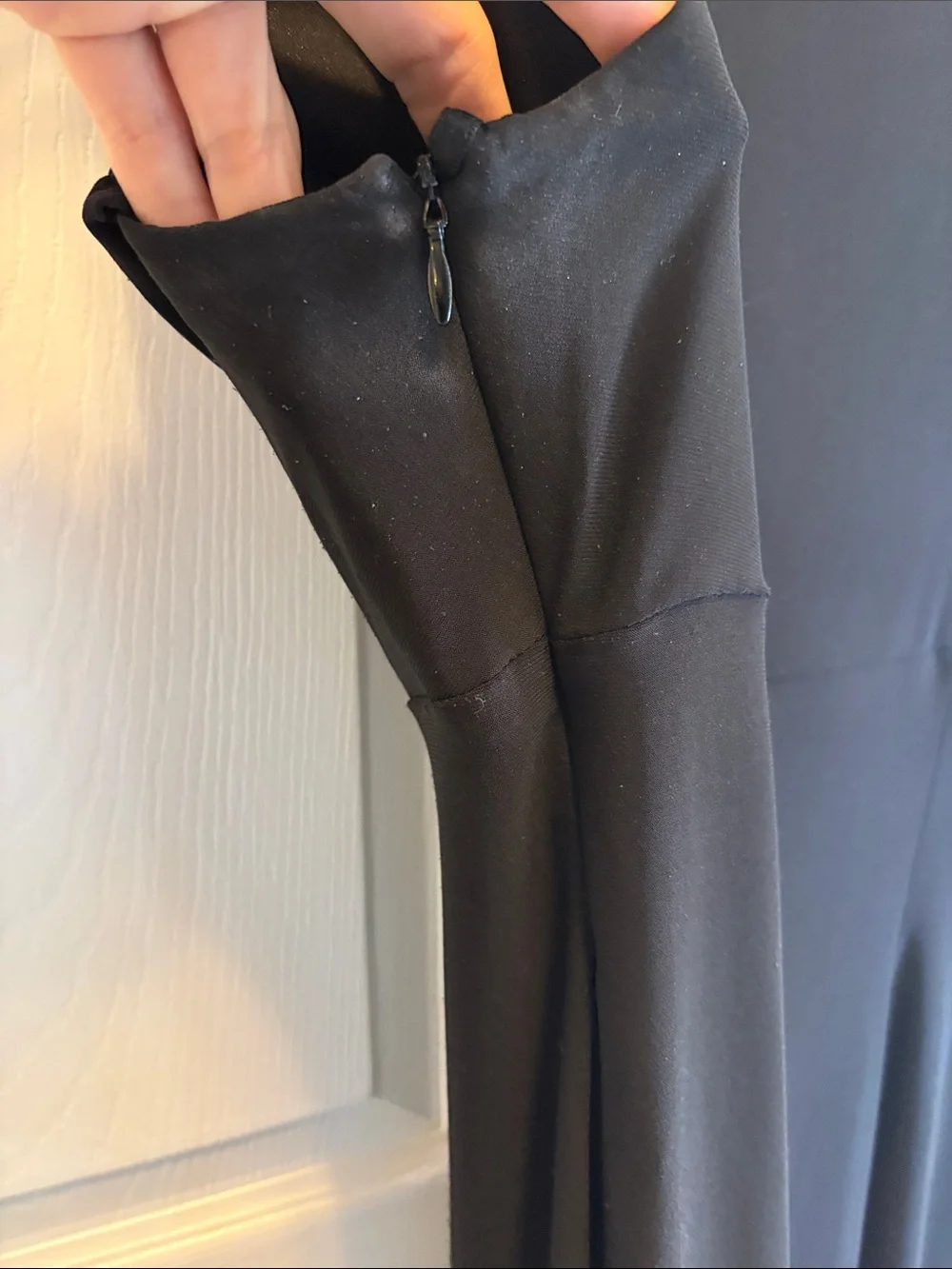 Jones New York Black Sleeveless Surplice V-Neck Pleated Midi Dress Size 8 - Picture 8 of 8
